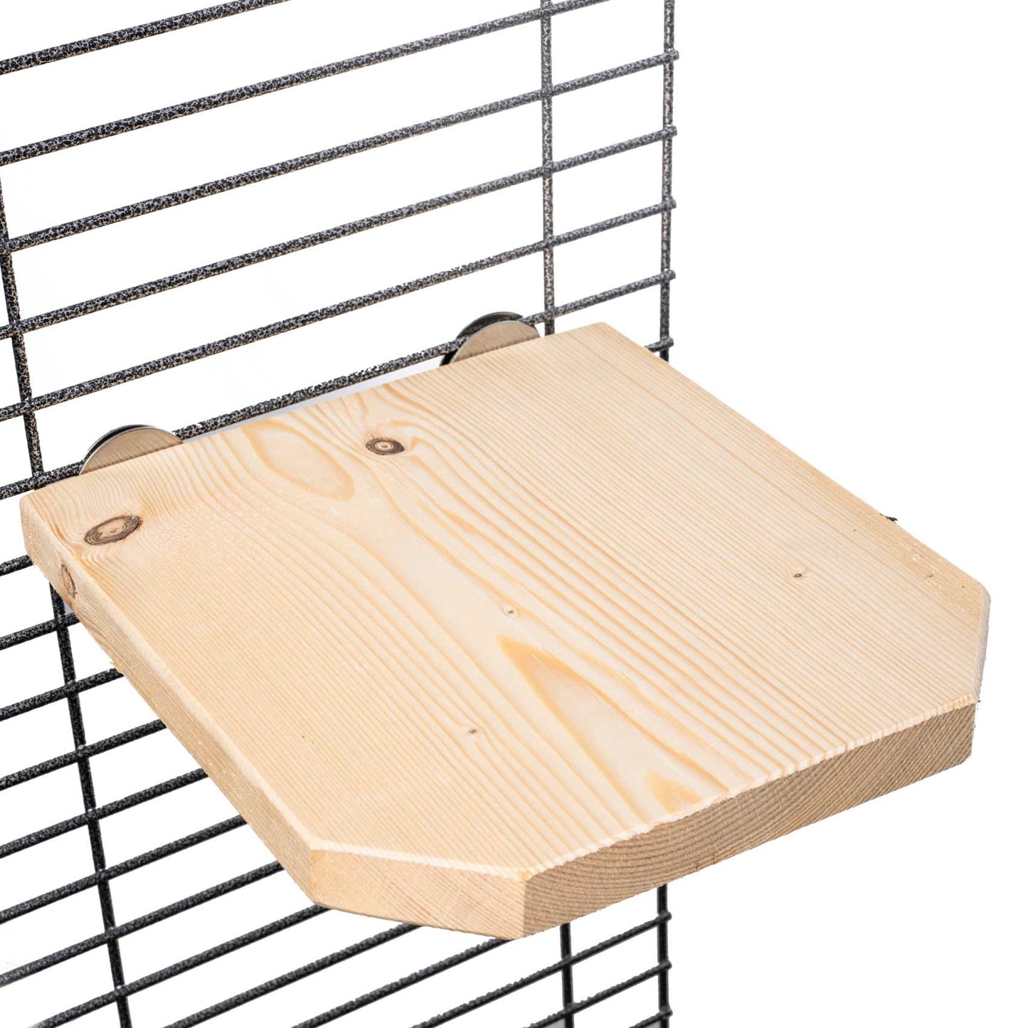 Sitz- & Futterbrett aus Fichtenholz – Stabiler Platz für mittelgroße und große Papageien