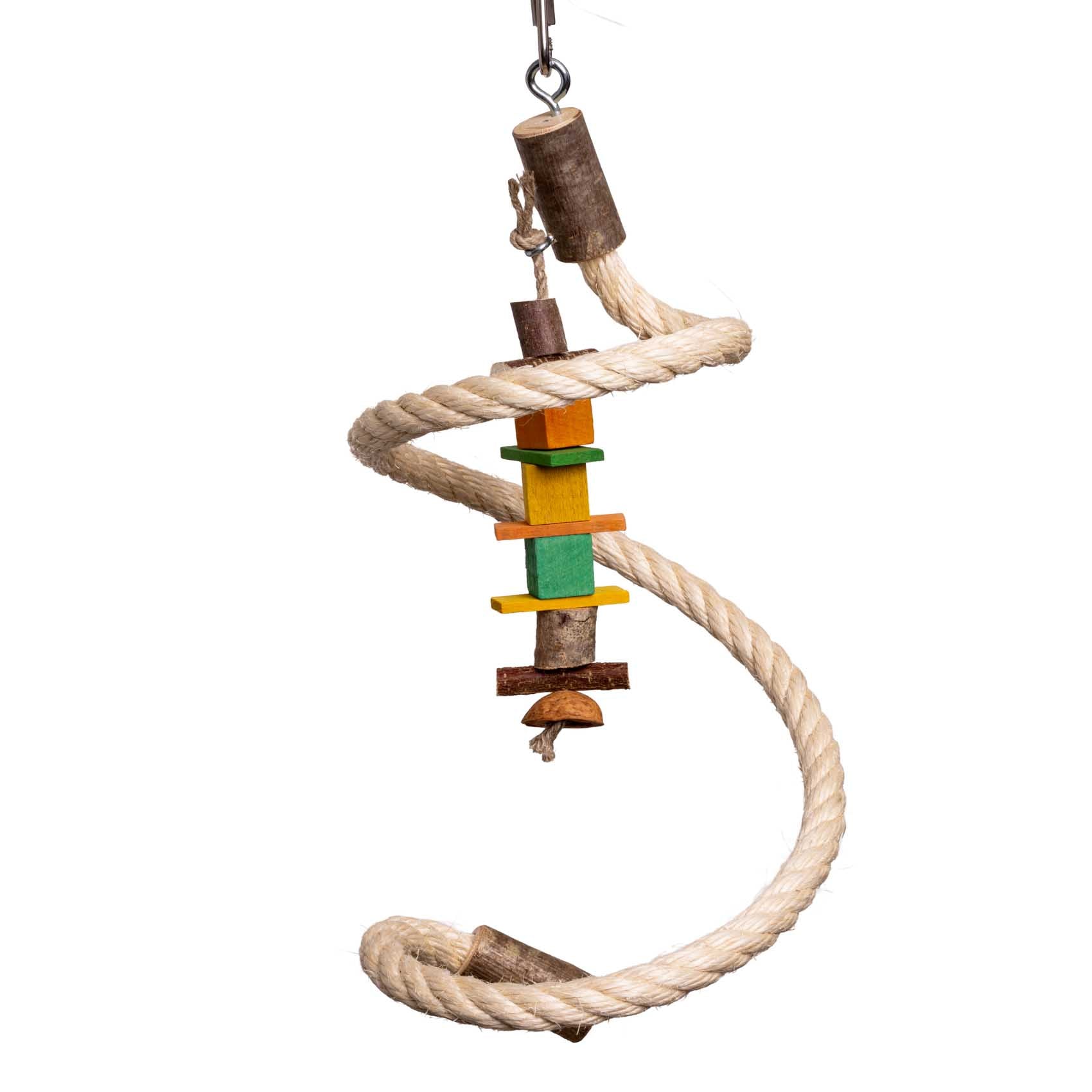 sittich spielzeug Sittich-Kletterspirale – Spielzeug für Sittiche & kleine Papageien