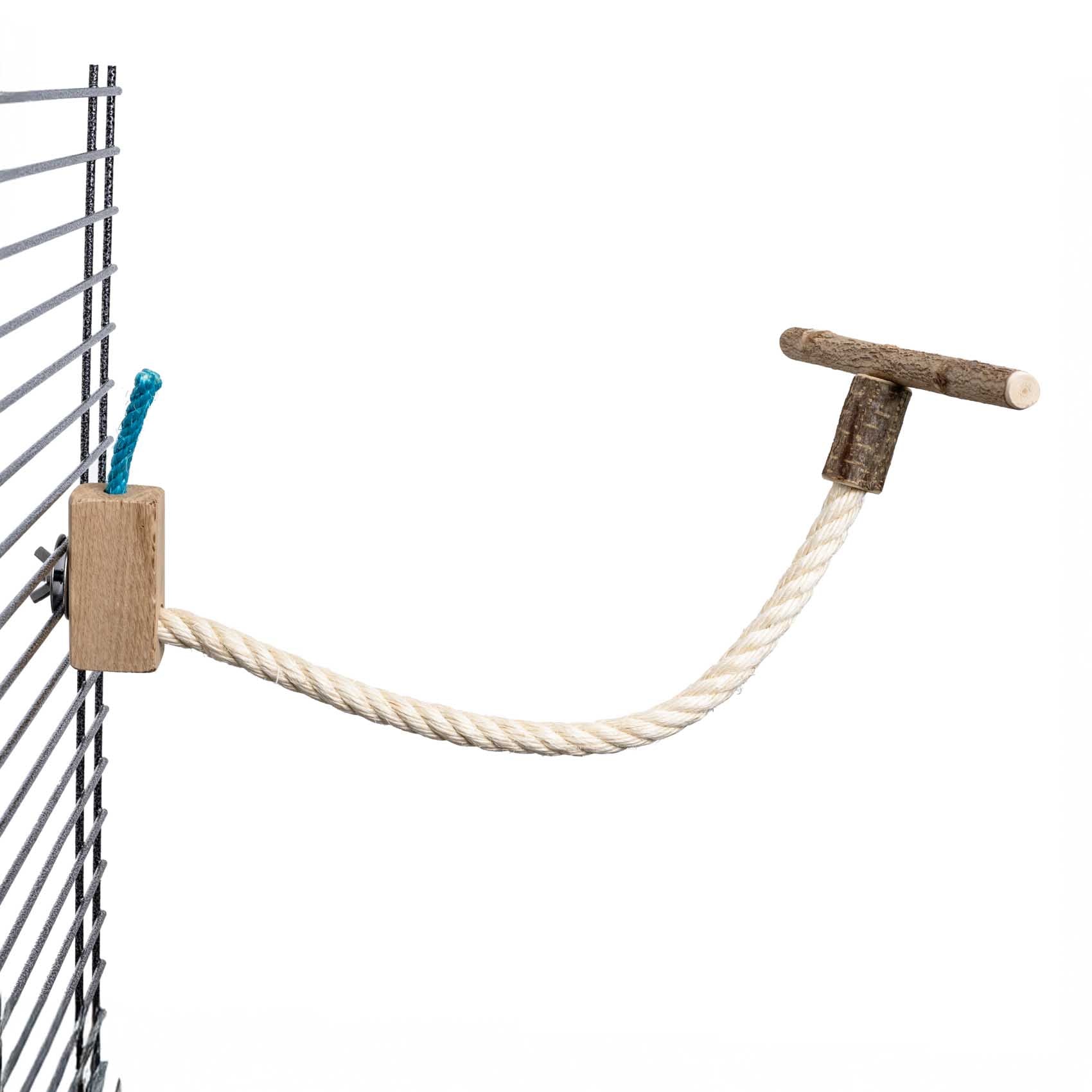 Sittichwippe aus Sisal – Spiel, Spaß und Bewegung für kleine Papageien