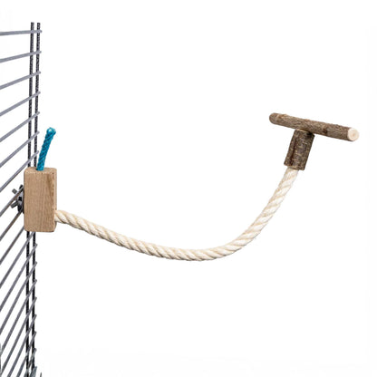 Sittichwippe aus Sisal – Spiel, Spaß und Bewegung für kleine Papageien