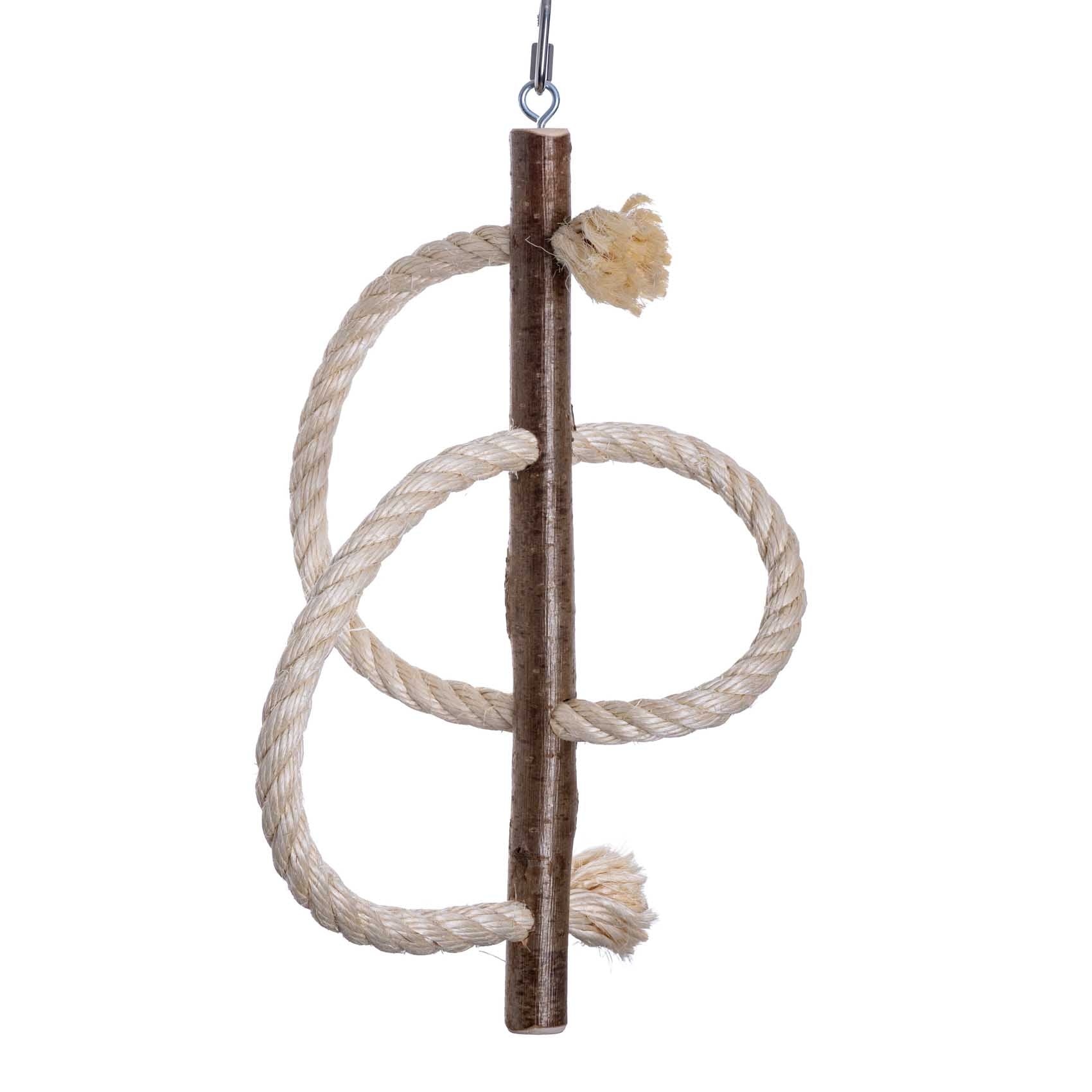 Kletterschnecke – Sittichspielzeug aus Sisal