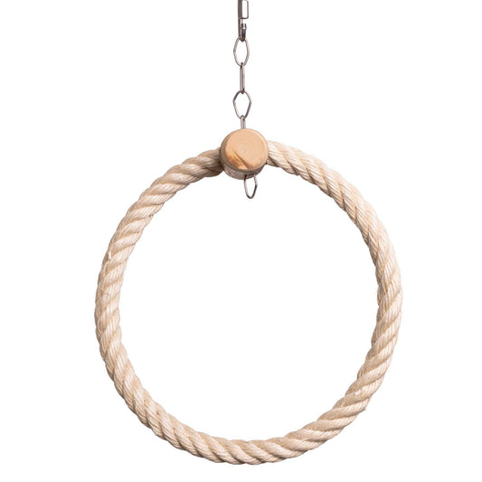 Sisalring für Sittiche & kleine Papageien – Papageienspielzeug