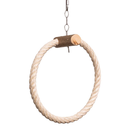 Sisalring für Sittiche & kleine Papageien – Papageienspielzeug