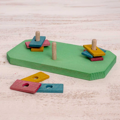 Stapelbrettchen – Intelligenzspielzeug für Wellensittiche & kleine Papageien