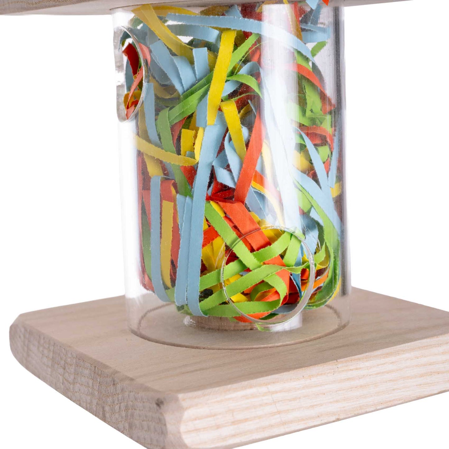 Futterversteck-Acrylglasröhre – Intelligenzspielzeug für Papageien