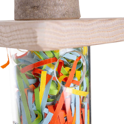 Futterversteck-Acrylglasröhre – Intelligenzspielzeug für Papageien