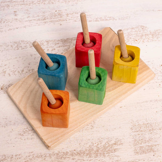 Sittich Brettspielzeug – Intelligenzspielzeug für Sittiche und kleine Papageien