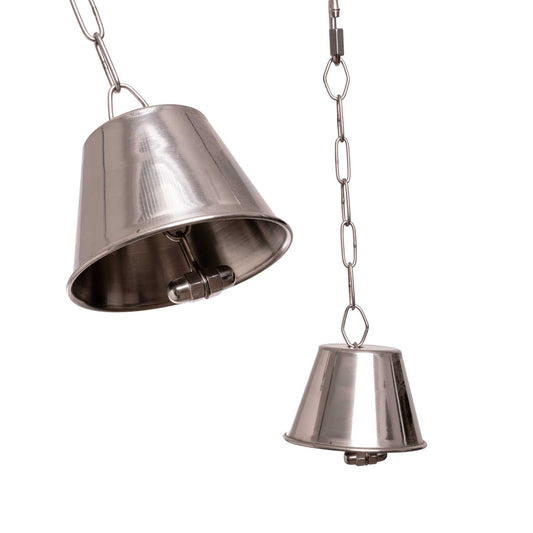 Papageienglocke aus Edelstahl (mittel) – für Amazonen & Graupapageien Ø 8 cm