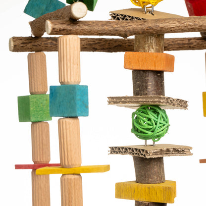 Knabber-Tower-Turm – Papageienspielzeug