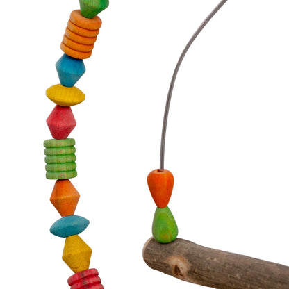 Sittich Schaukel-Bogen mit bunten Buchenholzperlen für Vario Freisitz