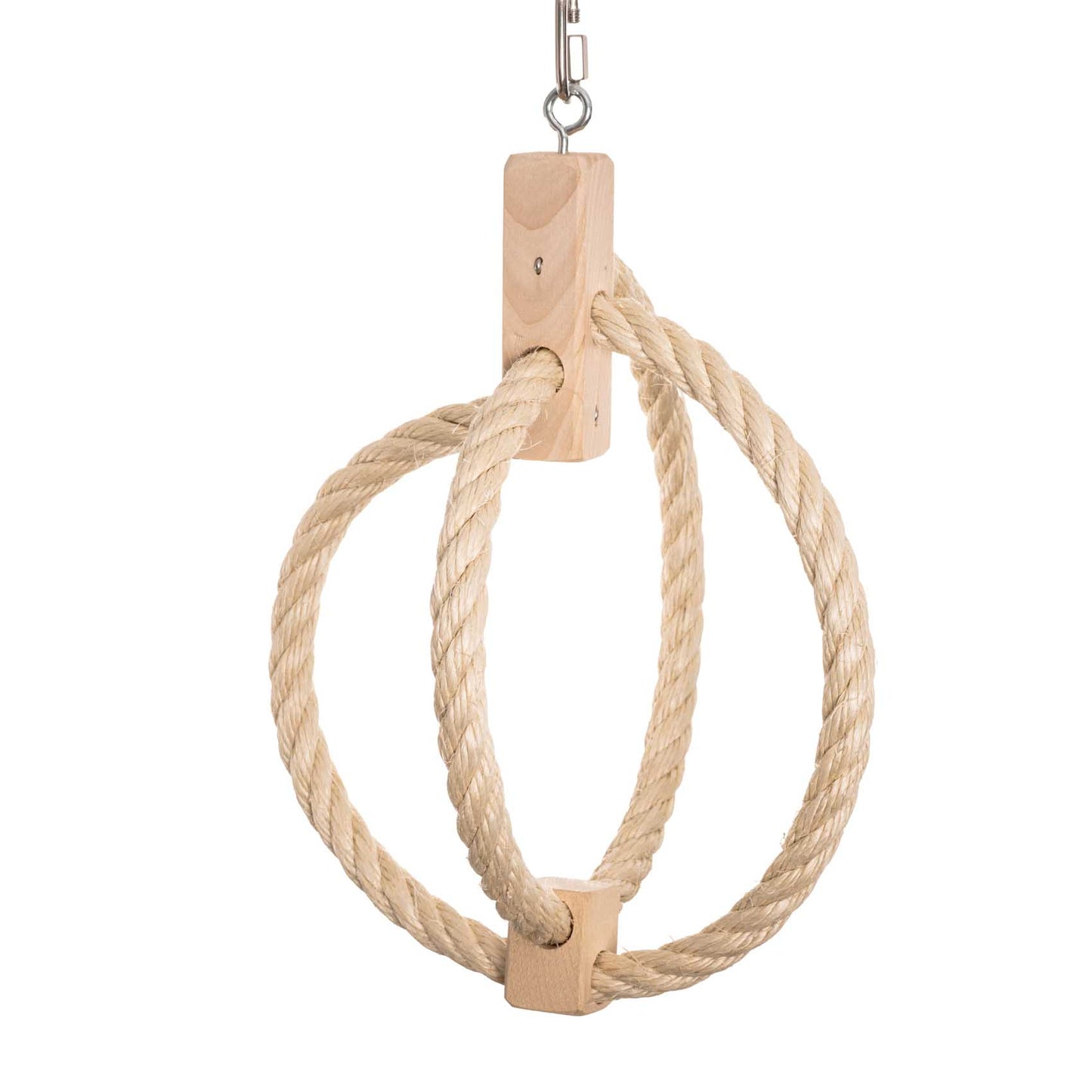 Sisal-Schaukel-Kugel für Sittiche und kleine Papageien