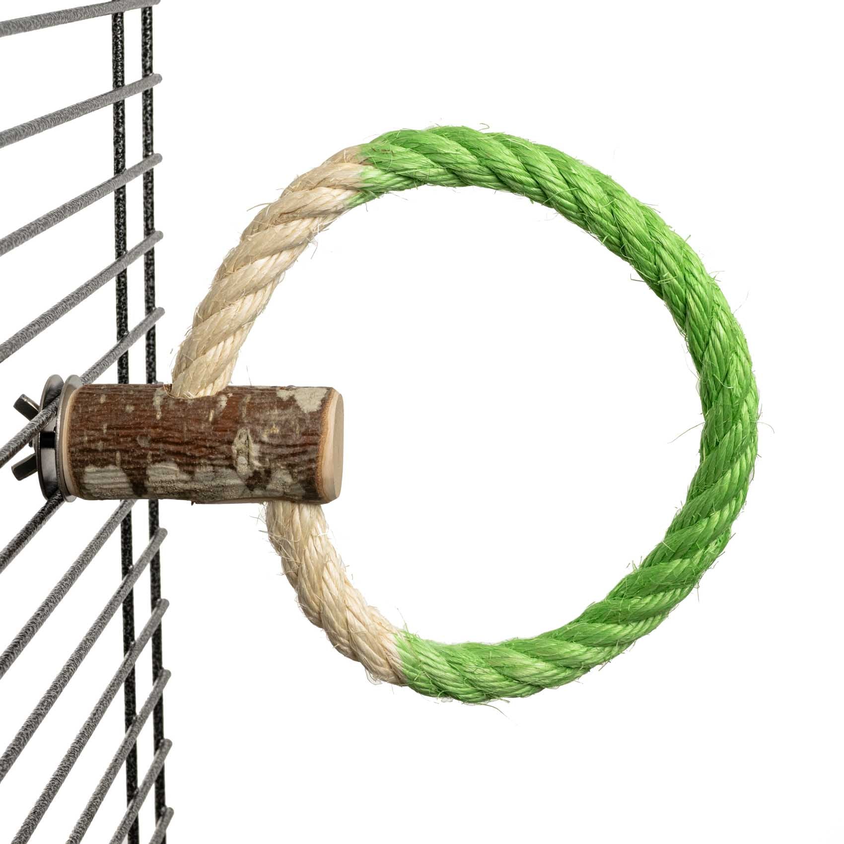 Sittich-Sisal-Kletterring – Kletter- & Spielring aus Natur-Sisal für Sittiche & kleine Papageien