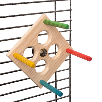 Sittich-Karussell mit Kugellager – Drehspaß für Wellensittiche & kleine Vögel