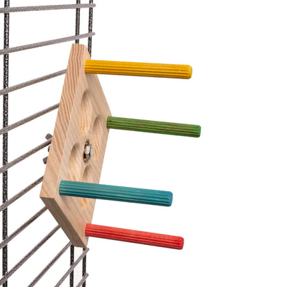 Sittich-Karussell – Sittichspielzeug für Wellensittiche & kleine Papageien