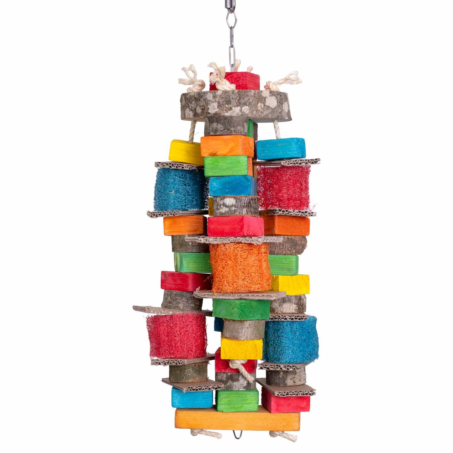 Luffa-Schredderturm Gigant – Papageienspielzeug