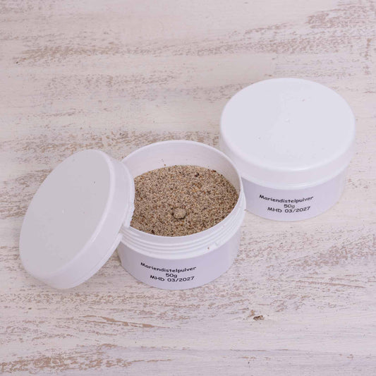 Mariendistelpulver, gemahlen für Papageien und Sittiche