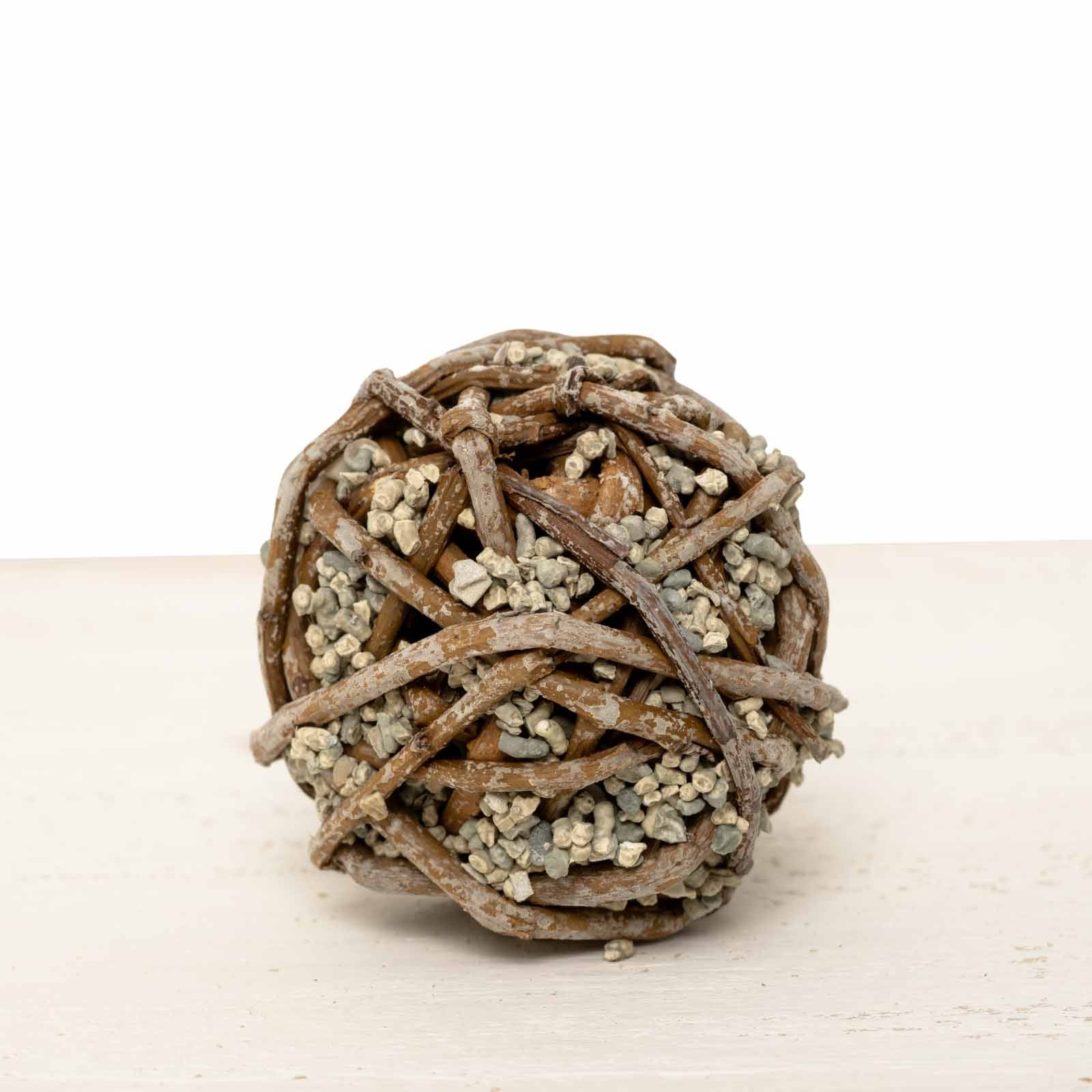 Weidenkugel klein mit Vogelgrit