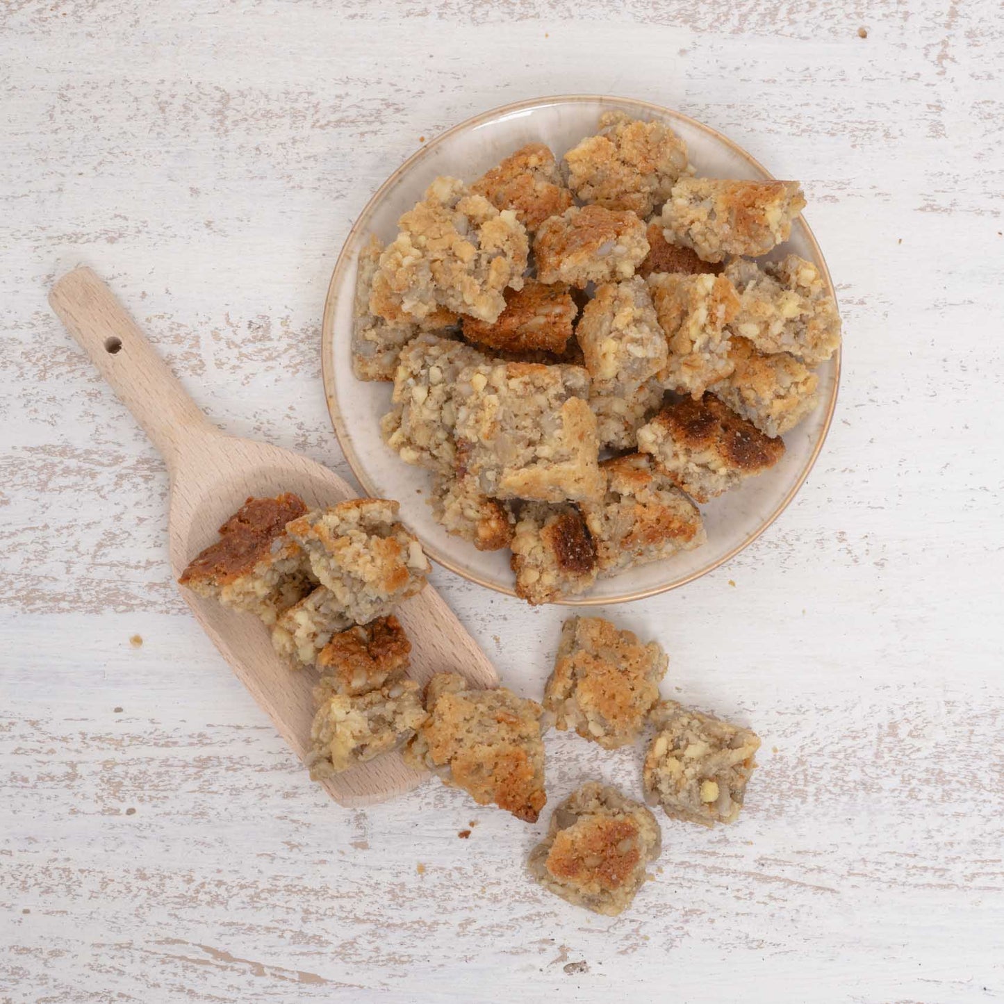 Müsliwürfel – Papageienfutter