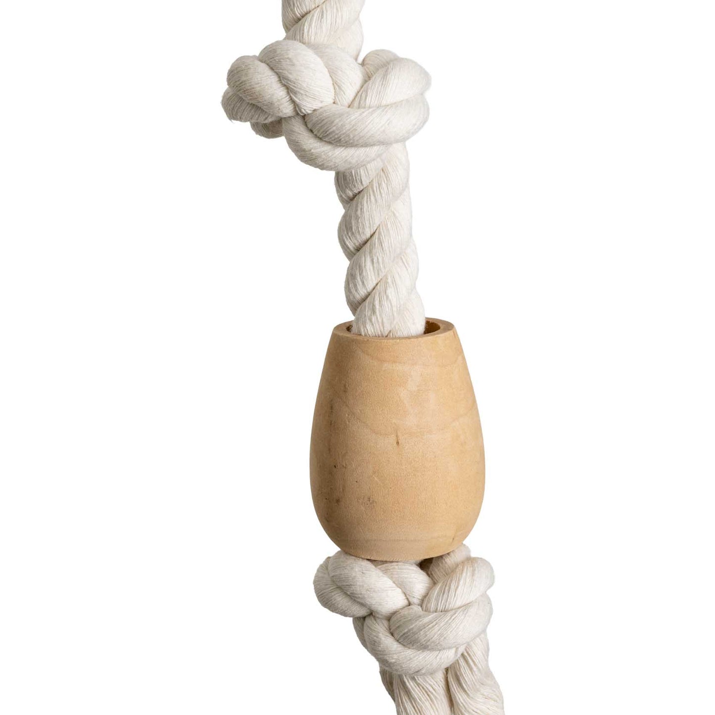 Baumwoll-Kletterseil mit Holzkugel