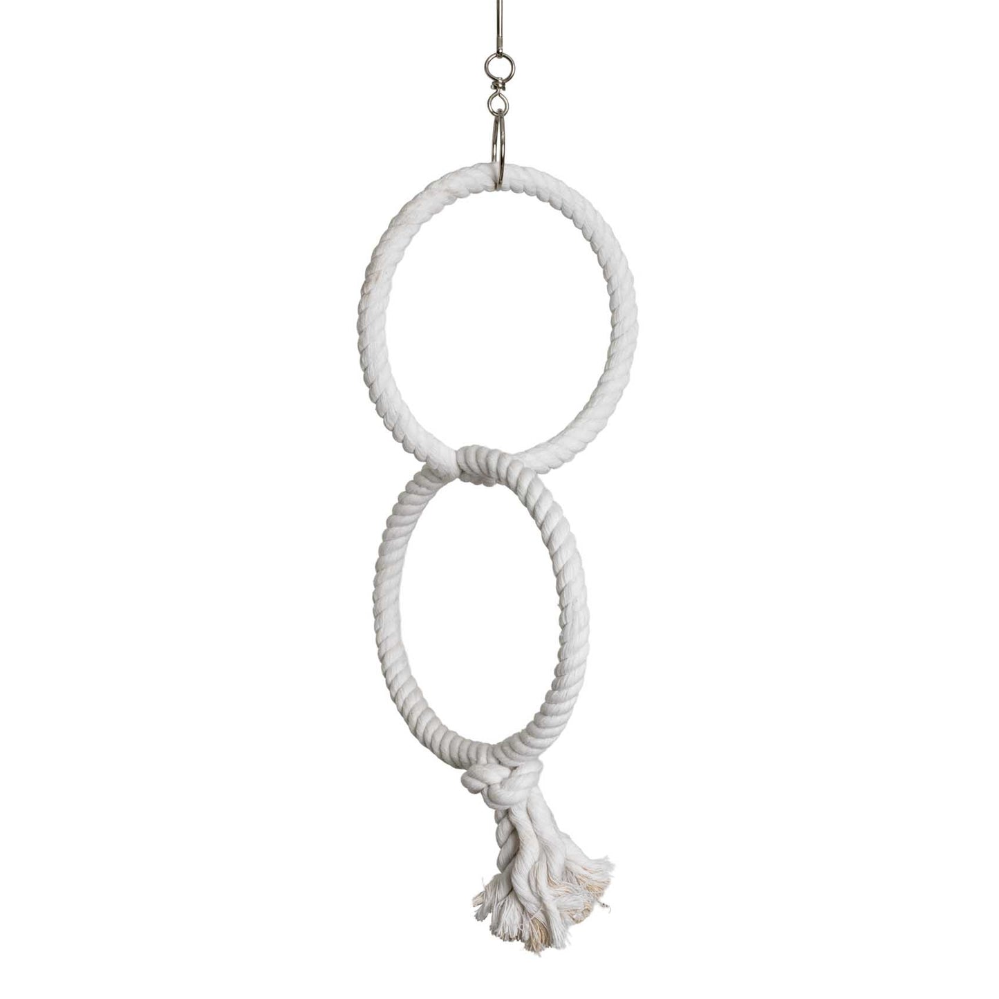 Baumwoll-Doppelring 1,7 cm – 2 × Ø 14 cm für Sittiche & kleine Papageien