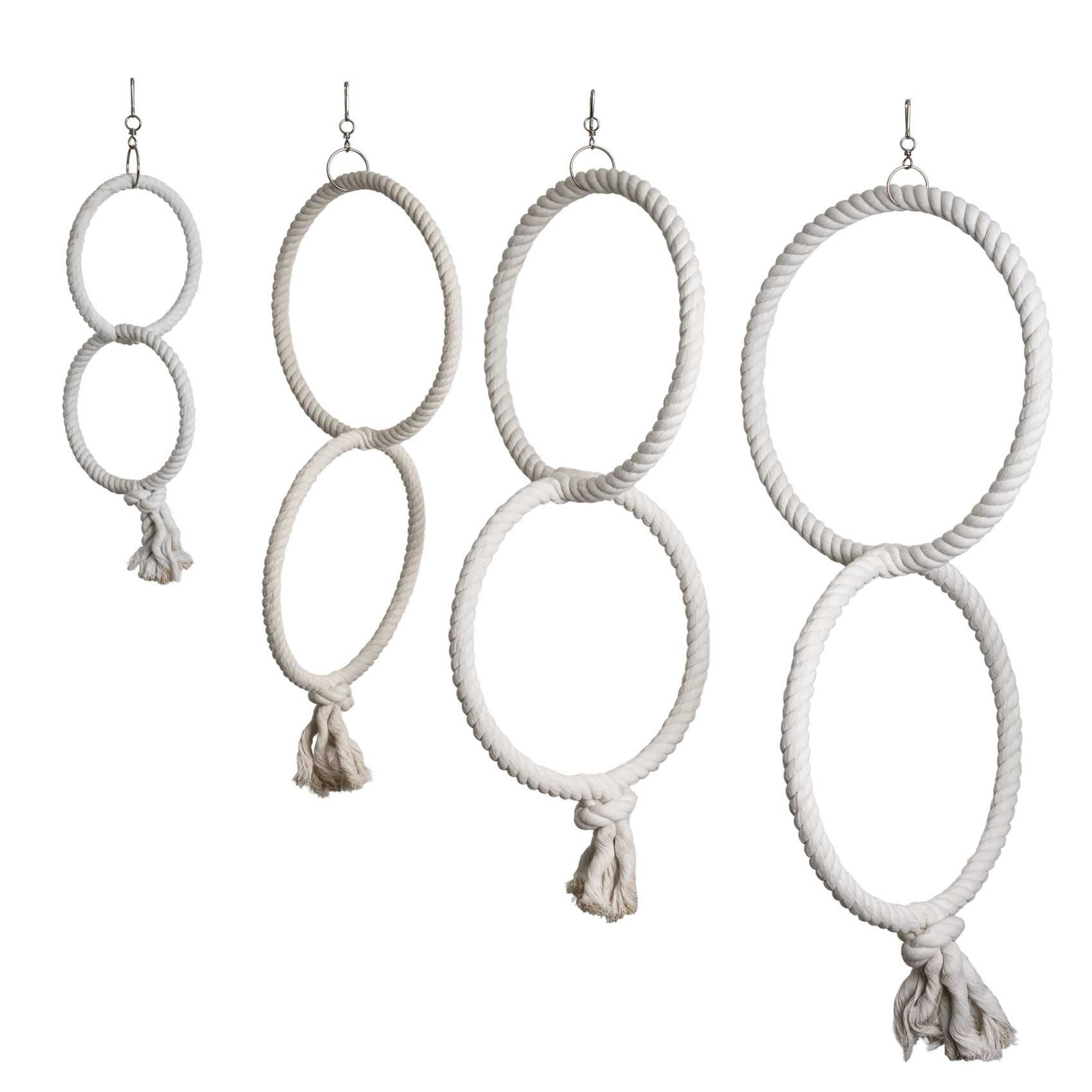 Baumwoll Doppelringe für Sittiche & Papageien