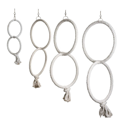 Baumwoll Doppelringe für Sittiche & Papageien