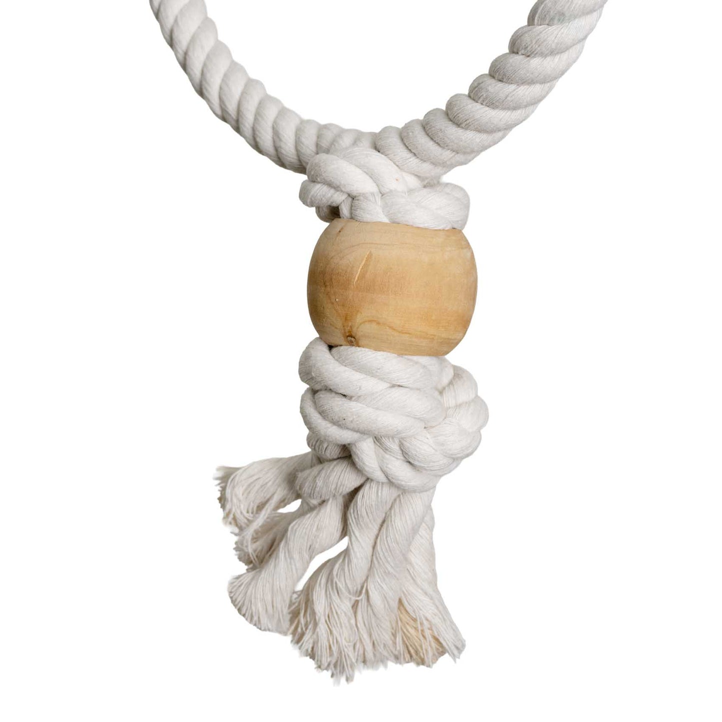 Baumwoll-Ring mit Holzkugel Ø 20cm