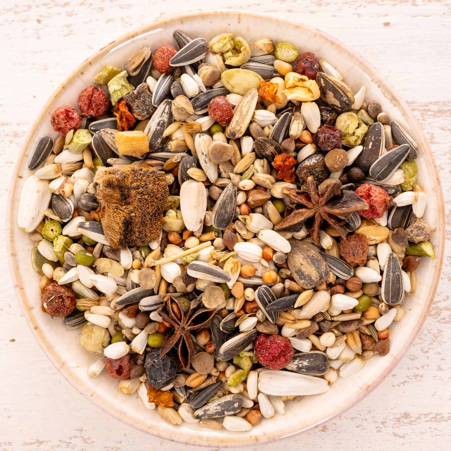 Variationen für Streifenhörnchen & Papageien – Premium-Futtermischung