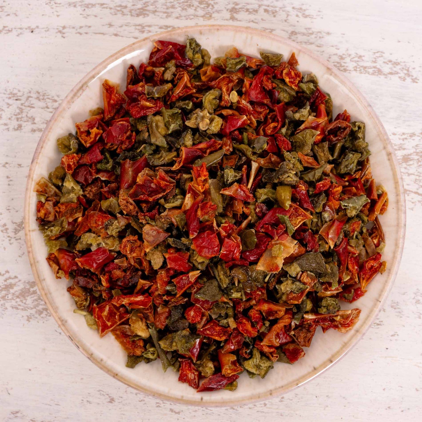 Paprika rot/grün, getrocknet – Papageienfutter-Zusatzfuttermittel