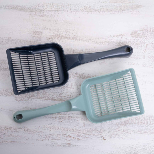 Kotschaufel fein aus Kunststoff – zur Reinigung der Einstreu