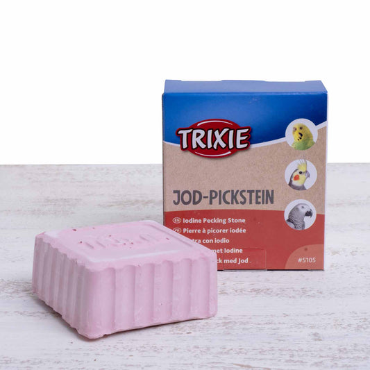 Jod Pickstein groß extra hart für Papageien – Mineralstoffquelle zur Schnabelpflege