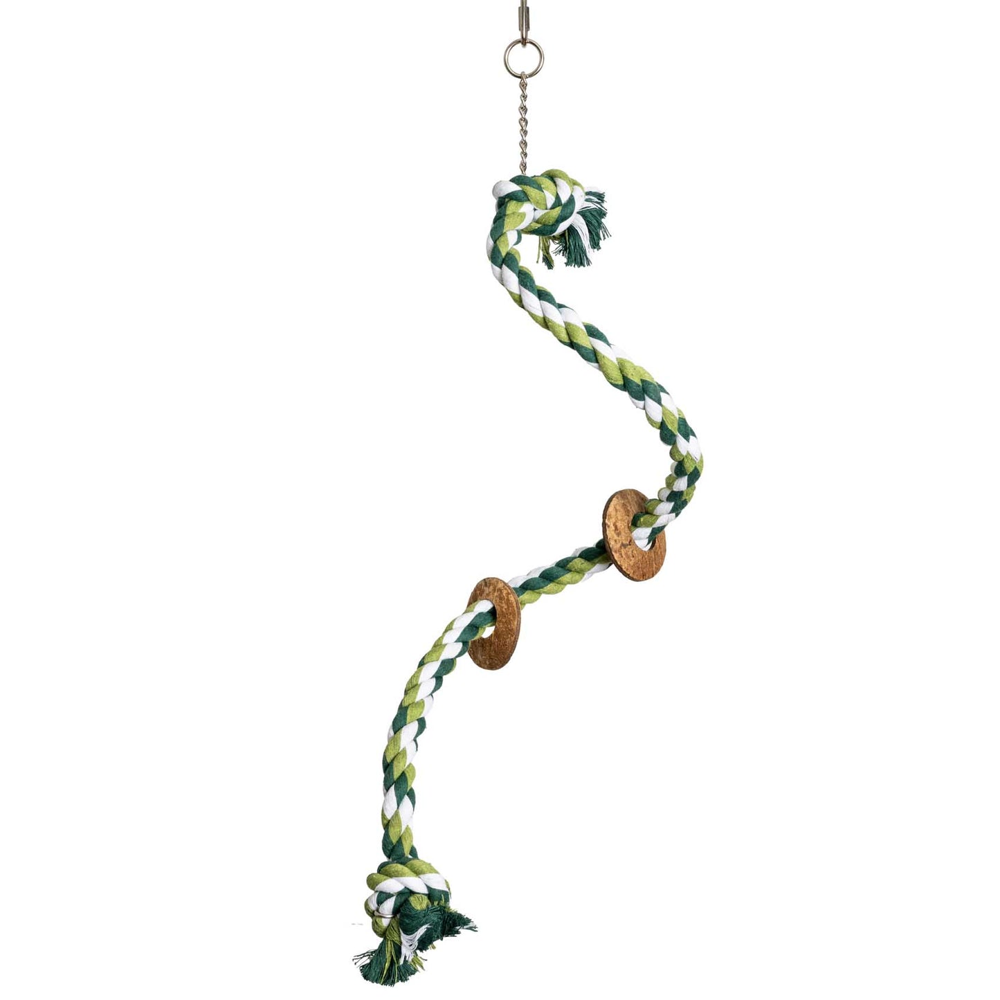 Tau-Sitzspirale – Papageienspielzeug