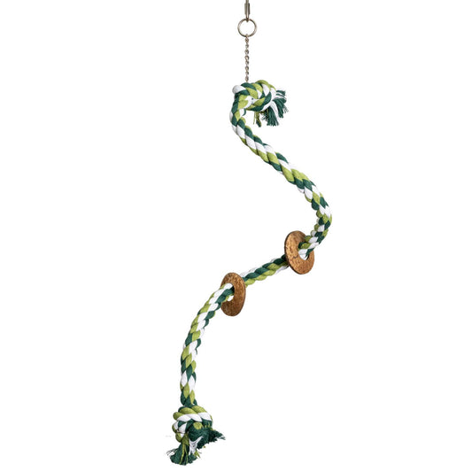 Tau-Sitzspirale – Papageienspielzeug