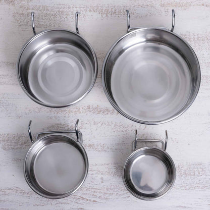 Edelstahlnapf zum Einhängen