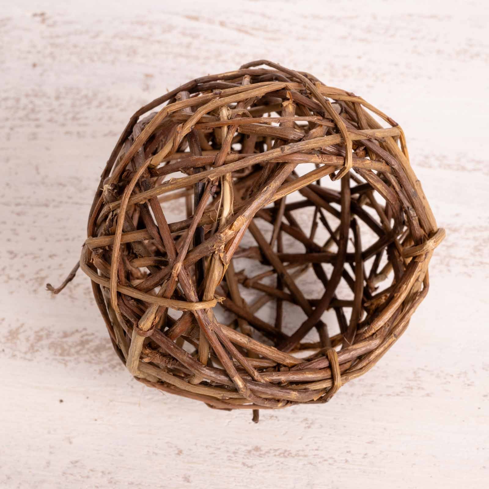 Weidenkugel extra groß mit Öffnung zum Befüllen