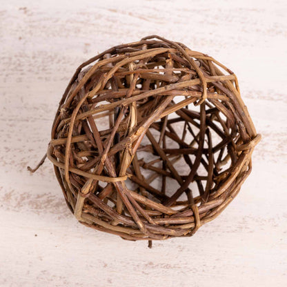 Weidenkugel extra groß mit Öffnung zum Befüllen