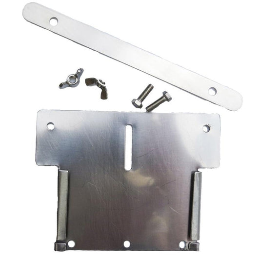 JU406   -  Edelstahlnapf mit Halteplatte zum Einschieben für Gitter-und Wandmontage geeignet Inhalt 300ml JU406