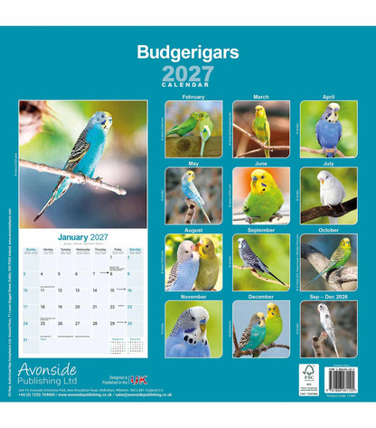 Kalender Wellensittiche 2027