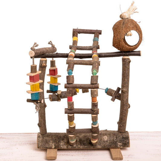 Kletter-Spielplatz – für Sittiche – Sittichspielzeug
