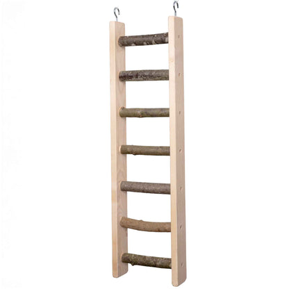 Holzleiter rustikal 70 cm – stabile Kletterleiter für Papageien