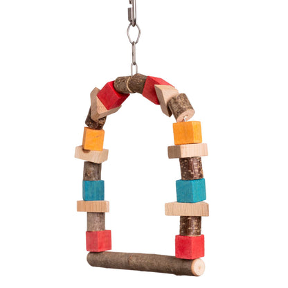 Bogenschaukel – für Sittiche