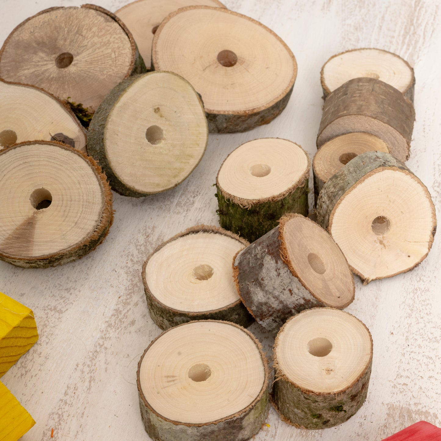 Nachfüllset  40 Holzteile für Papageienspielzeug