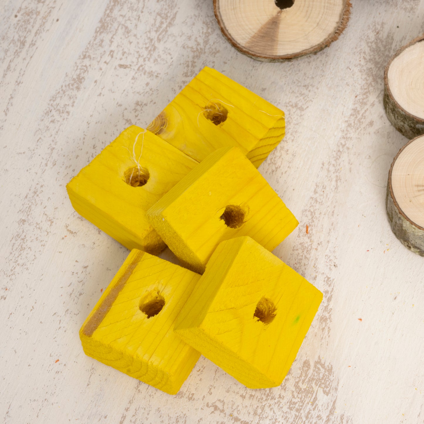 Nachfüllset  40 Holzteile für Papageienspielzeug