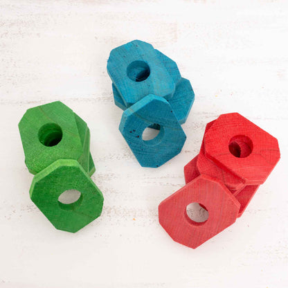 Nachfüllset Holzteile für Papageienspielzeug MG1514 – Stapelbrettchen