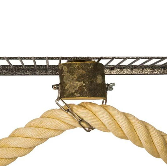 Halterung für Sisalseil Ø 45 mm – Zusatz-Mittelstück für Aras &amp; Kakadus