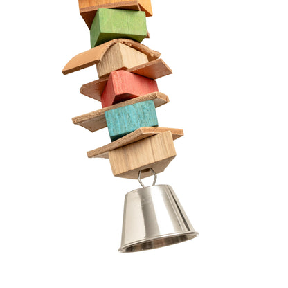 Papageien-Glocke "Leder-Glück" – Papageienspielzeug
