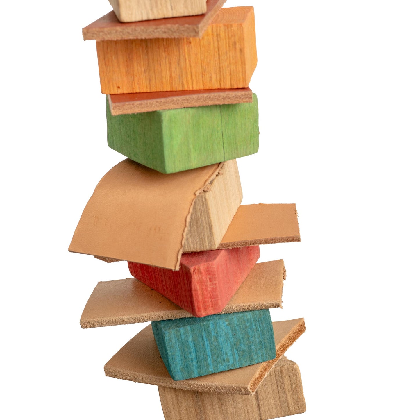 Papageien-Glocke "Leder-Glück" – Papageienspielzeug