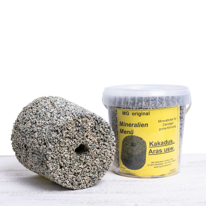 MG Mineralien Menü – Mineralstein grobe Körnung für Aras und Kakadus