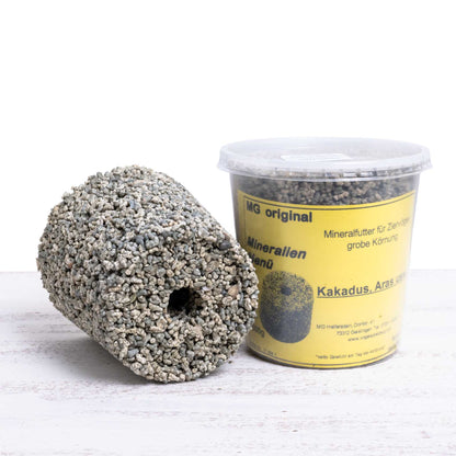 MG Mineralien Menü – Mineralstein grobe Körnung für Aras und Kakadus