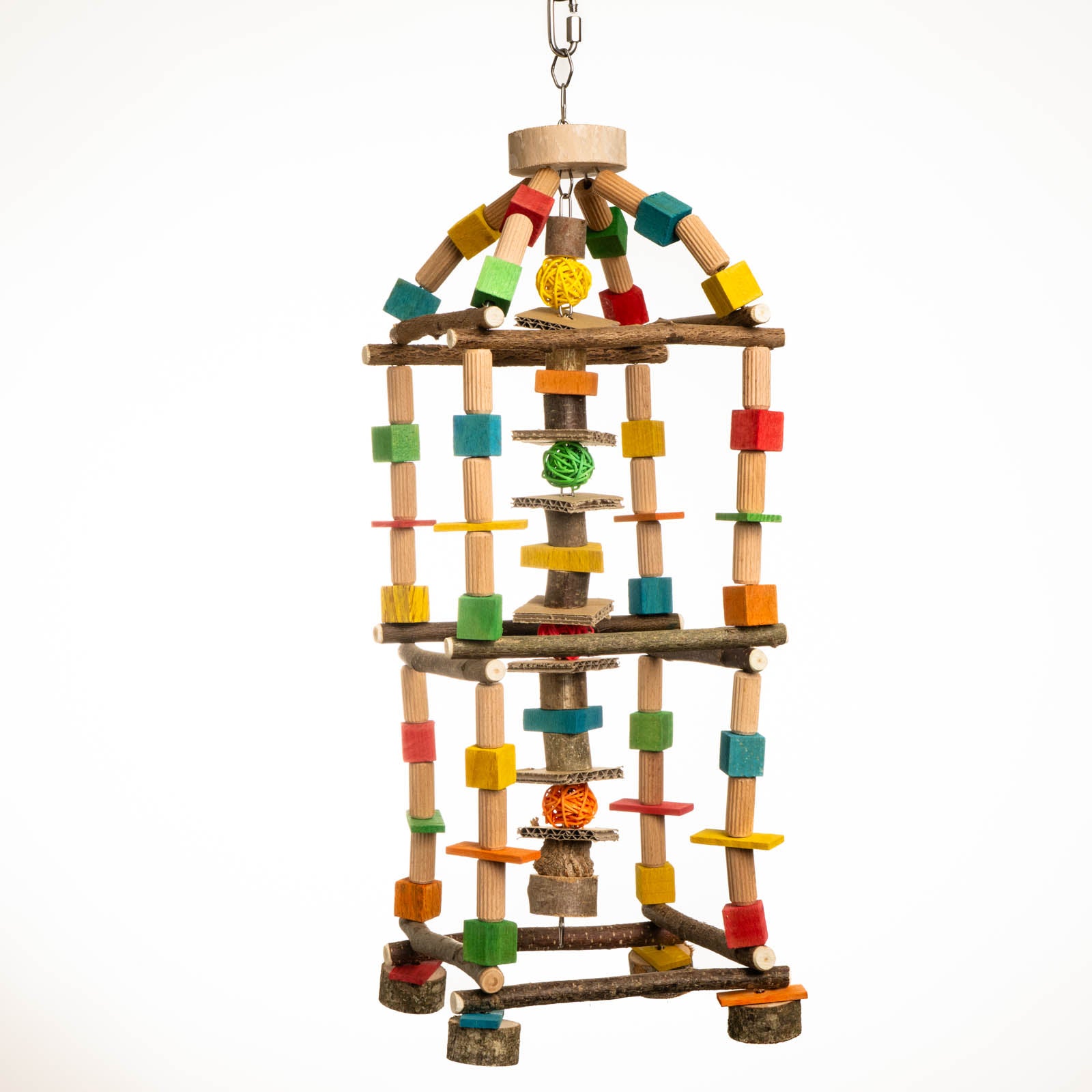 Knabber-Tower-Turm – Papageienspielzeug